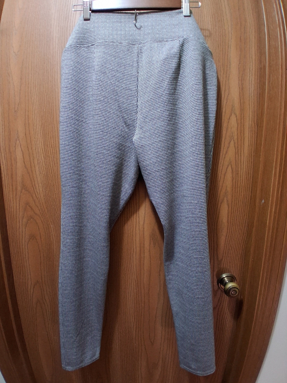 Nine West Women's Large Black and Brown Houndstooth Legging - Picture 6 of 6